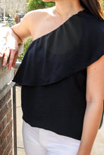 Load image into Gallery viewer, Harlow Off Shoulder Ruffle Tiered Top
