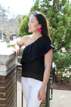 Load image into Gallery viewer, Harlow Off Shoulder Ruffle Tiered Top
